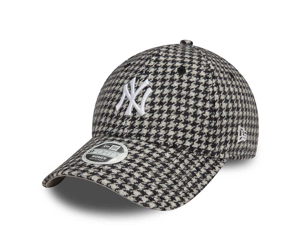 New Era New York Yankees Houndstooth Black Womens 9Forty Snapback Casquette