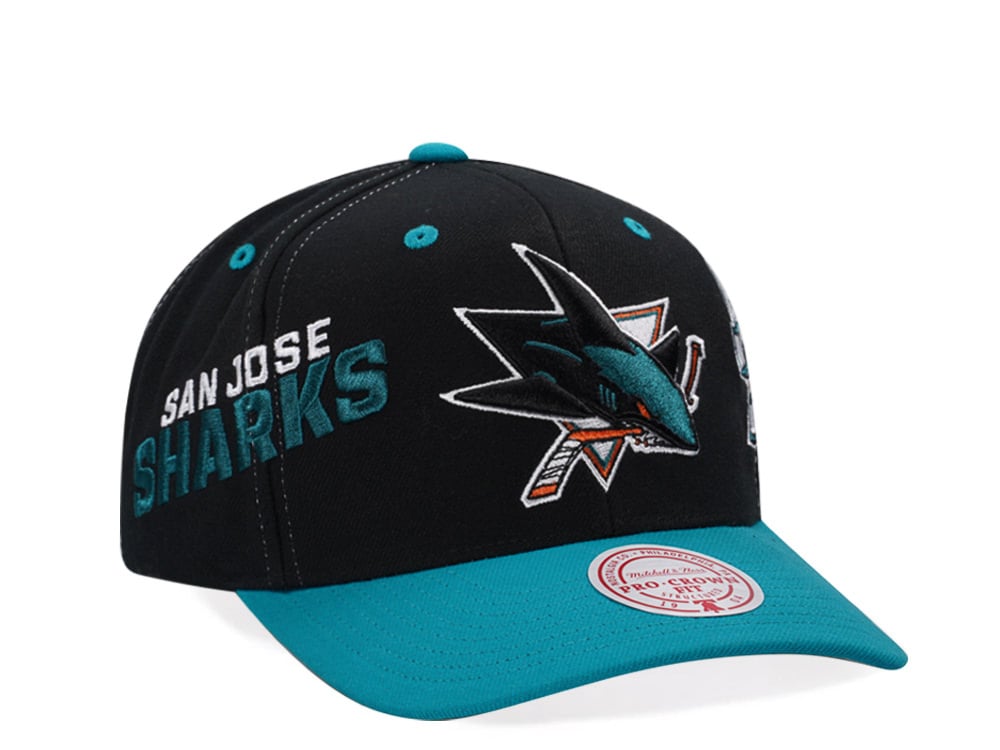 Mitchell & Ness San Jose Sharks Pro Crown Fit Snapback Casquette