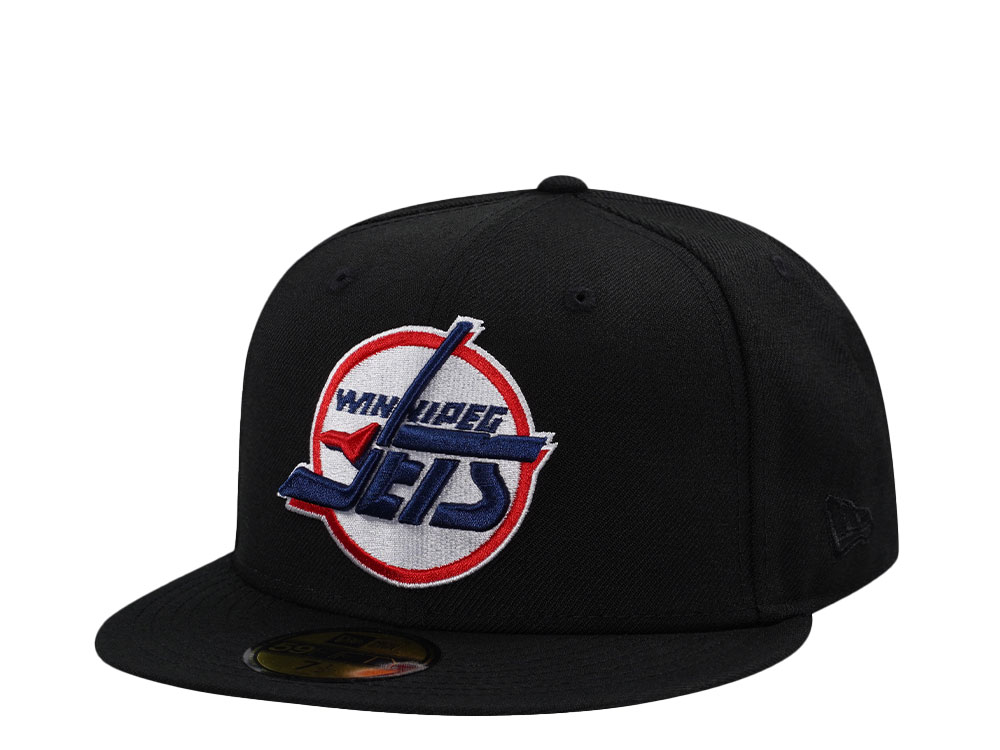 New Era Winnipeg Jets Black Throwback Wool Edition 59Fifty Fitted Casquette