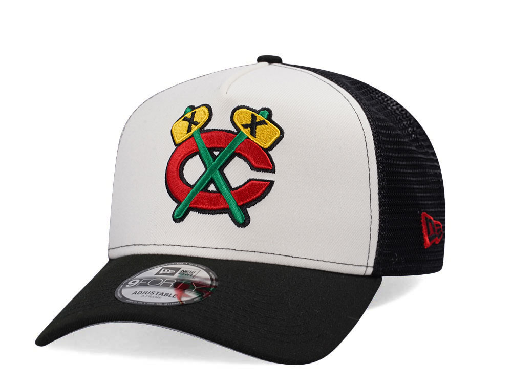 New Era Chicago Blackhawks Prime Two Tone Trucker Edition 9Forty A Frame Snapback Casquette