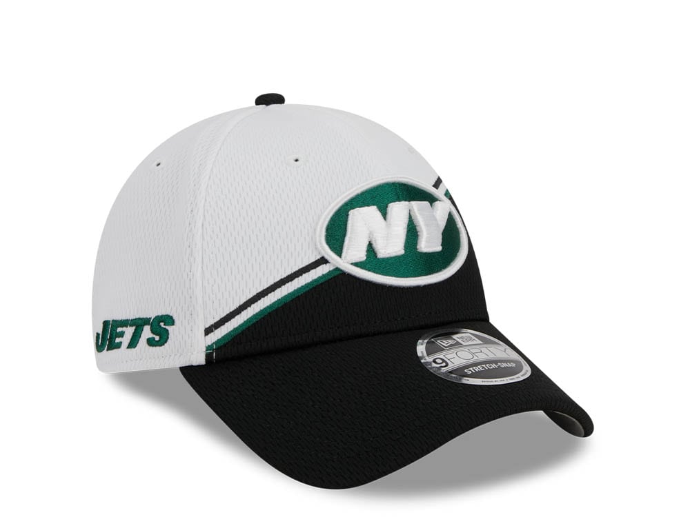 New Era New York Jets NFL Sideline 2023 Black White  9Forty Snapback Casquette