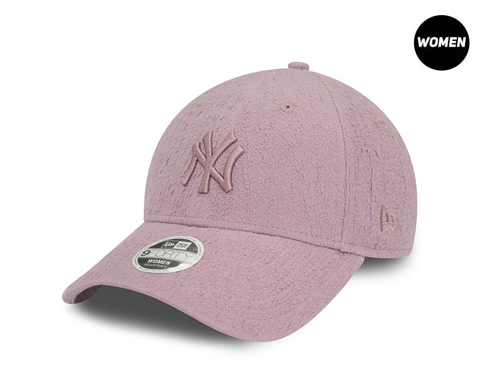 New Era New York Yankees Bubble Stitch Lavender Womens 9Forty Strapback Casquette