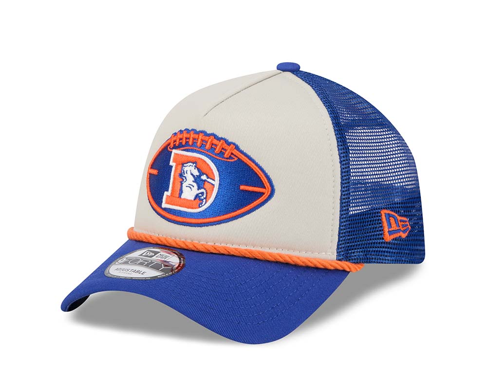 New Era Denver Broncos Sideline 2024 9Forty A Frame Trucker Snapback Casquette