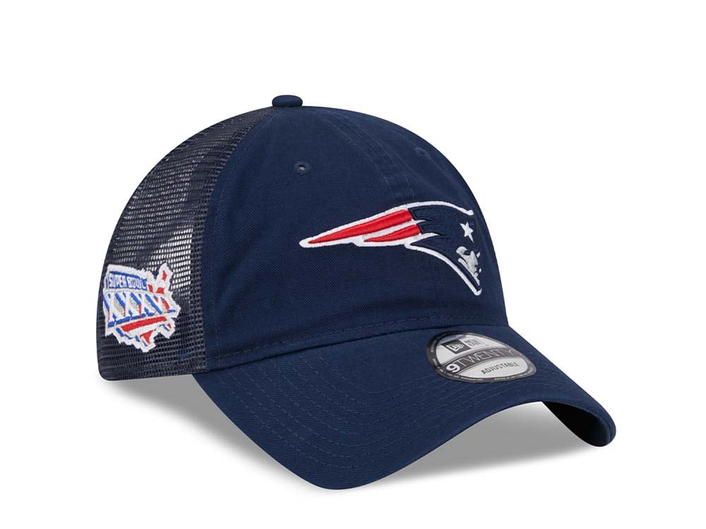 New Era New England Patriots Super Bowl XXXVI Trucker Edition 9Twenty Snapback Casquette