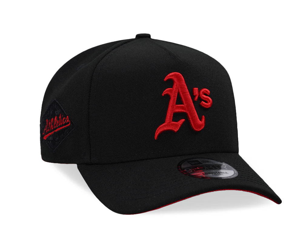 New Era Oakland Athletics 25th Anniversary Black And Red 9Forty A Frame Snapback Casquette