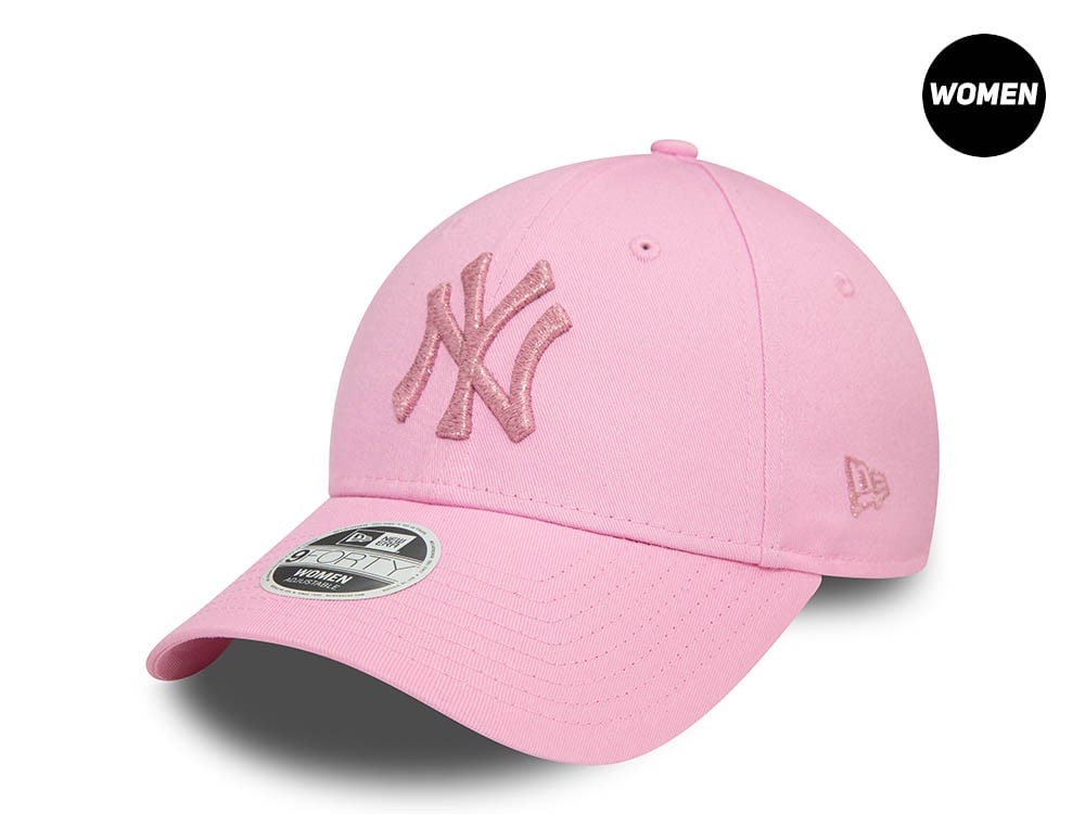 New Era Los Angeles Dodgers Shinny Metallic Pink Womens 9Forty Snapback Casquette