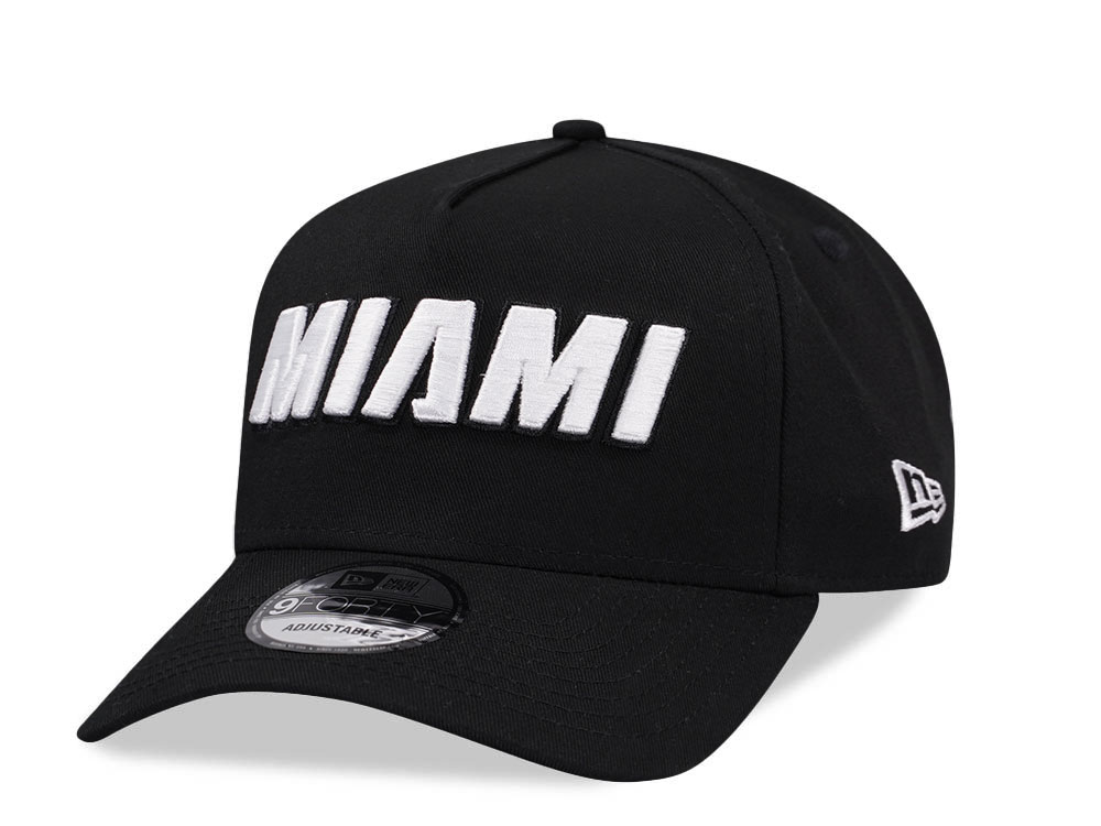 New Era Miami Heat Black Classic Edition 9Forty A Frame Snapback Casquette