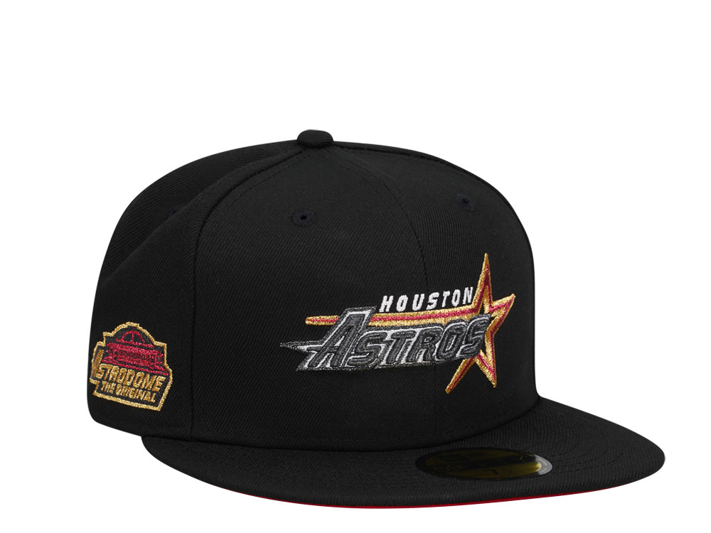 New Era Houston Astros Black And Red Metallic Edition 59Fifty Fitted Casquette