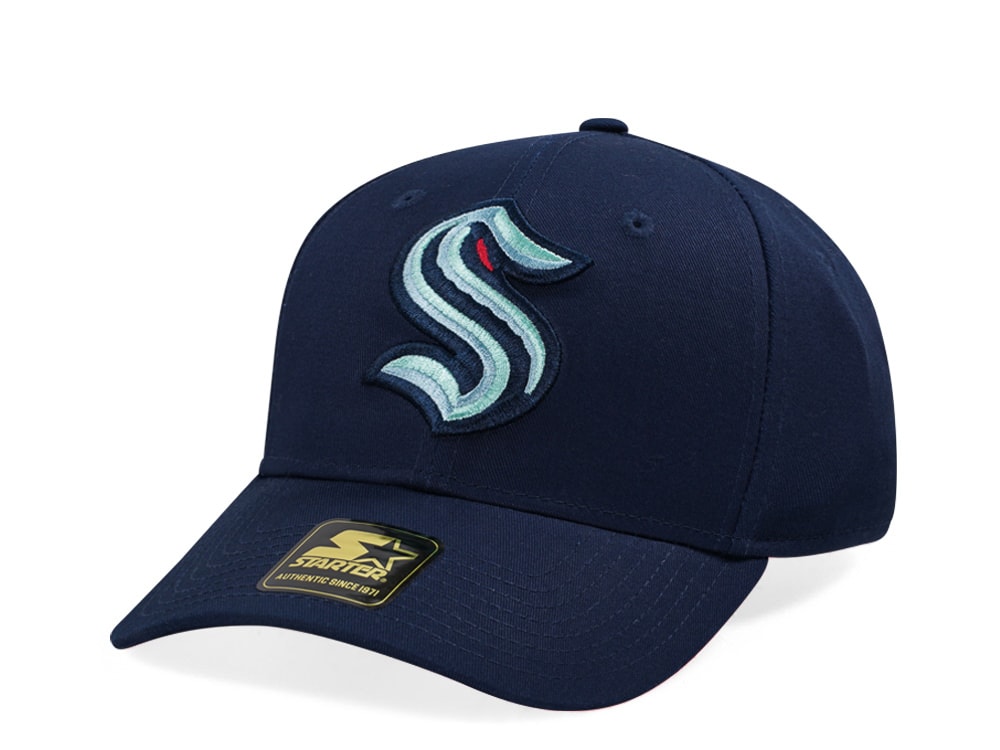 Starter Seattle Kraken Score Cotton Twill Curved Snapback Casquette