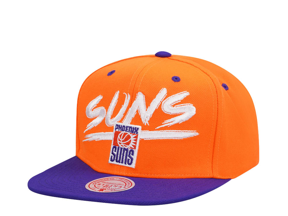 Mitchell & Ness Phoenix Suns Transcript Orange Two Tone Snapback Casquette