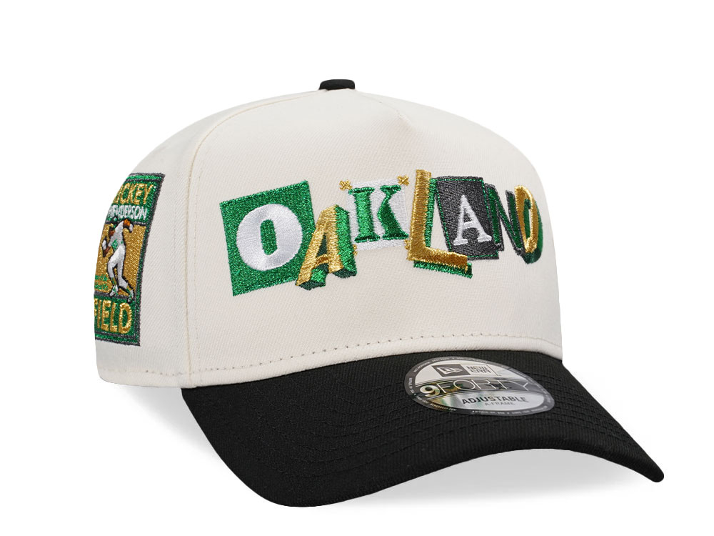 New Era Oakland Athletics Rickey Henderson Field Chrome Two Tone Edition 9Forty A Frame Snapback Casquette