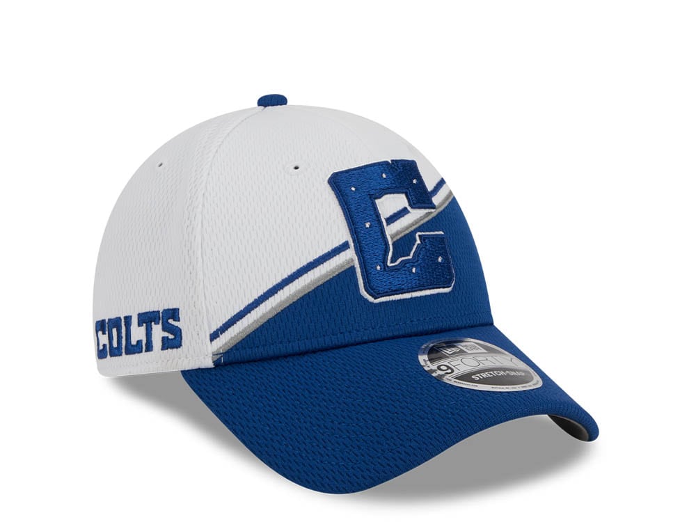 New Era Indianapolis Colts NFL Sideline 2023 Blue White  9Forty Snapback Casquette