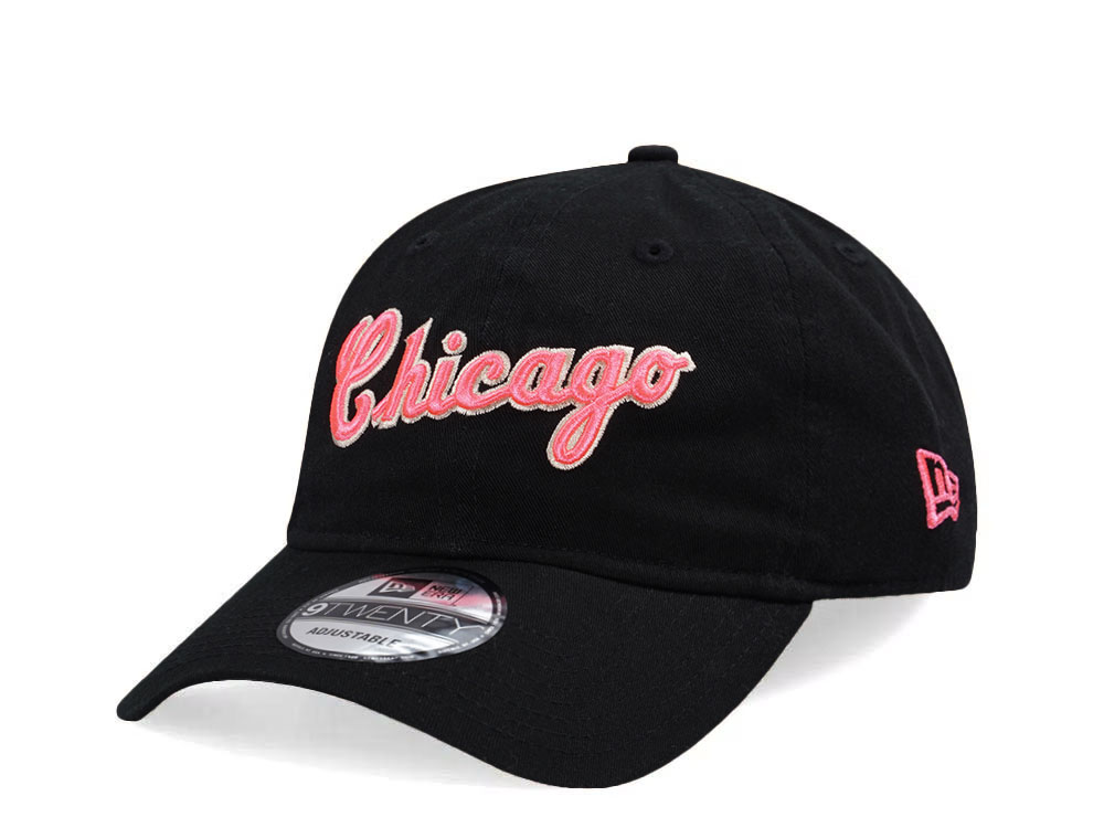 New Era Chicago White Sox Glowy Pink Script Edition 9Twenty Strapback Casquette