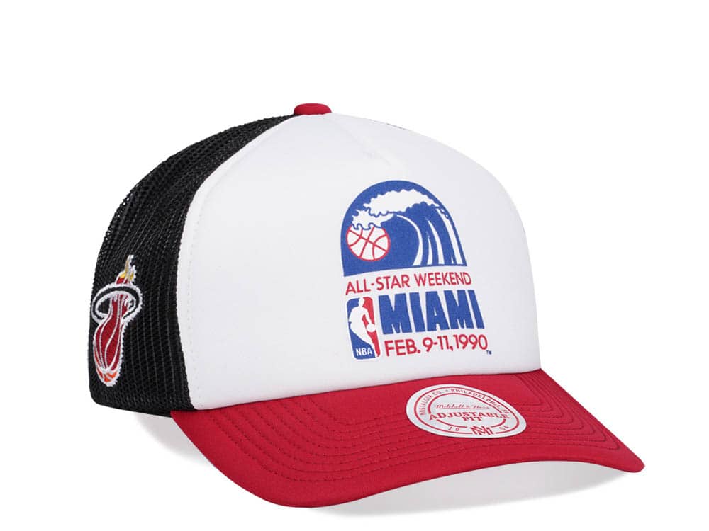 Mitchell & Ness Miami Heat All Star 1990 Party Time Trucker Snapback Casquette