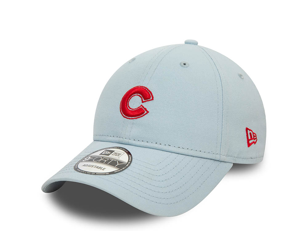 New Era Chicago Cubs Blue Washed 9Forty Strapback Casquette