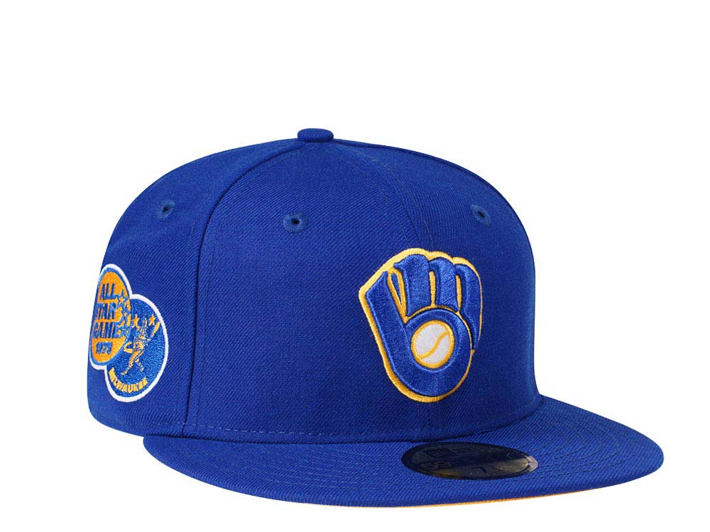 New Era Milwaukee Brewers All Star Game 1975 Yellow Pop Edition 59Fifty Fitted Casquette