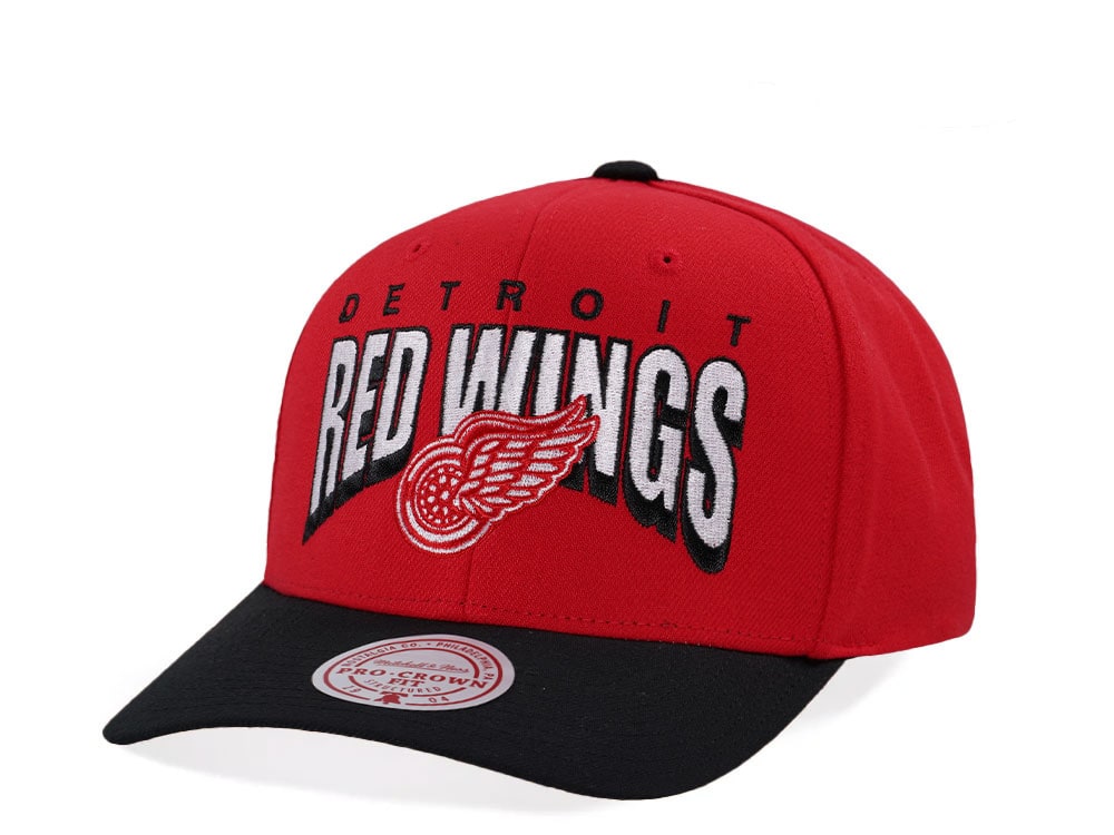 Mitchell & Ness Detroit Red Wings Pro Crown Fit Vintage Red Snapback Casquette