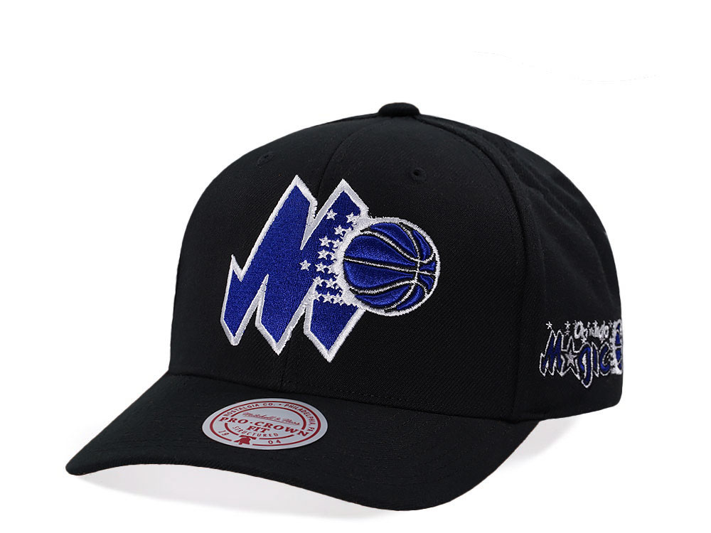 Mitchell & Ness Orlando Magic Hardwood Classic Pro Crown Fit Black Snapback Casquette