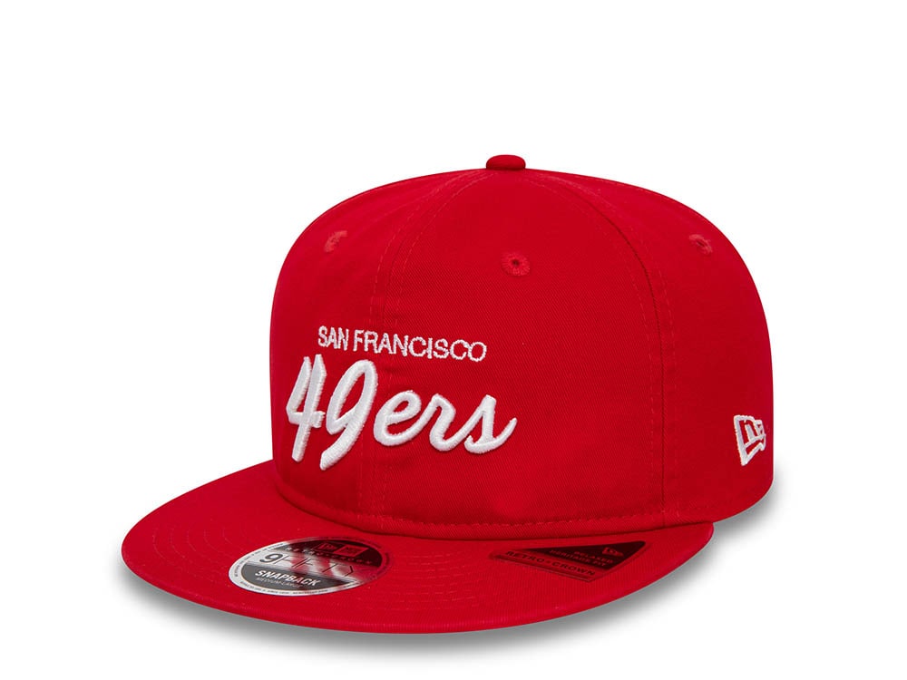 New Era San Francisco 49ers Retro Red 9Fifty Retro Crown Snapback Casquette