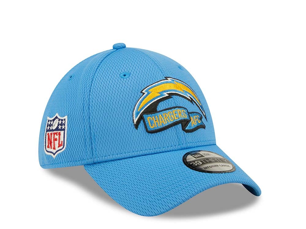 New Era Los Angeles Chargers Light Blue Coach NFL Sideline 2022 39Thirty Stretch Casquette