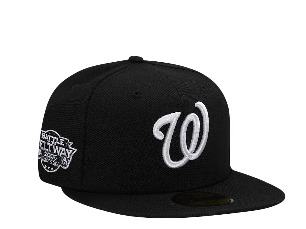 New Era Washington Nationals Battle of the Beltway Black and White Prime Edition 59Fifty Fitted Casquette