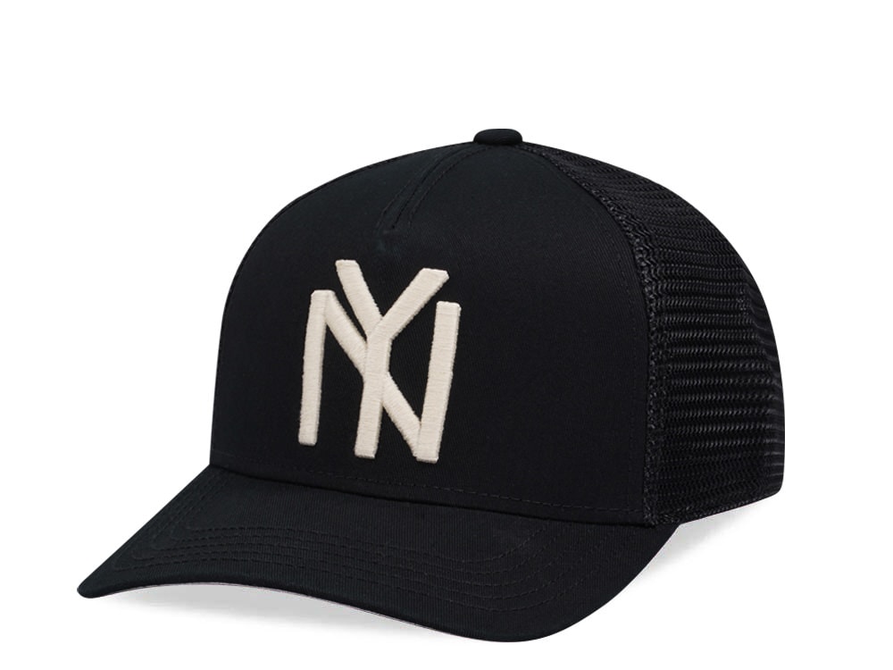 American Needle New York Black Yankees Archive Trucker Snapback Casquette