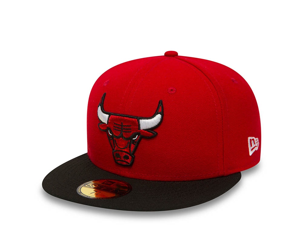 New Era Chicago Bulls Red And Black Two Tone Edition 59Fifty Fitted Casquette