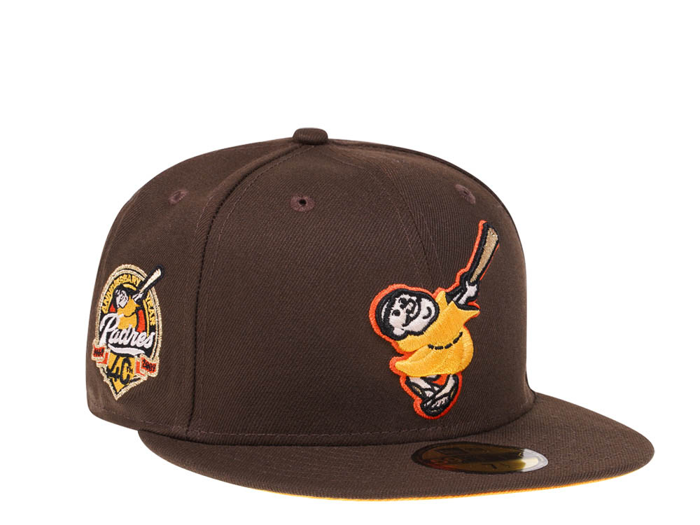 New Era San Diego Padres 40th Anniversary Golden Friar Chocolate Prime Edition 59Fifty Fitted Casquette