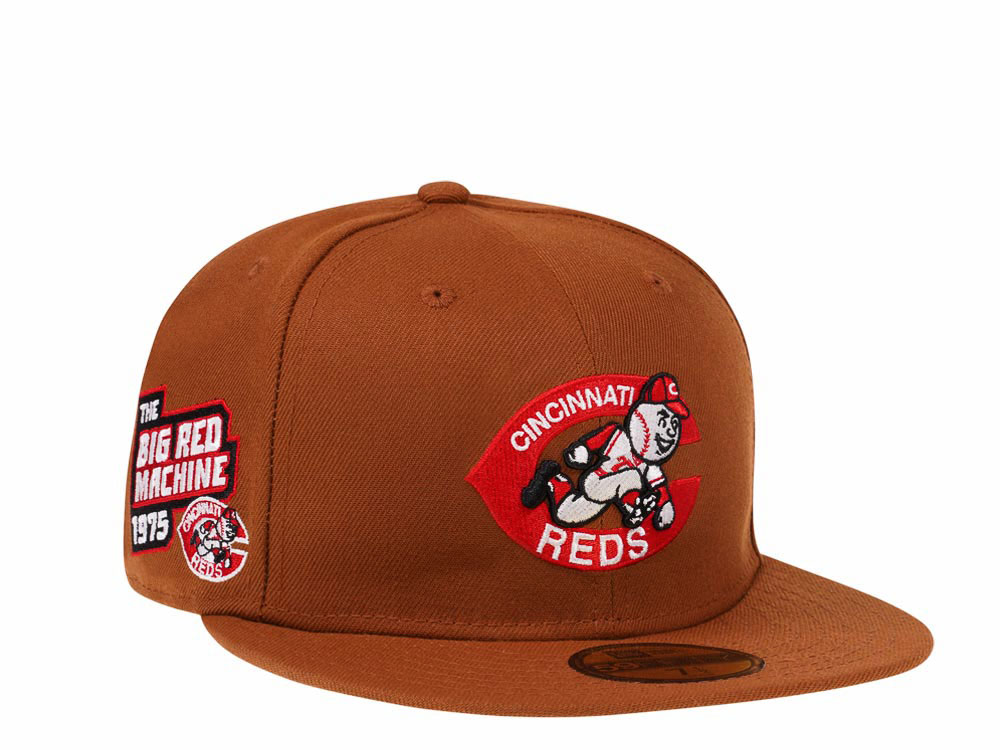 New Era Cincinnati Reds Big Red Machine Bourbon and Suede Edition 59Fifty Fitted Casquette