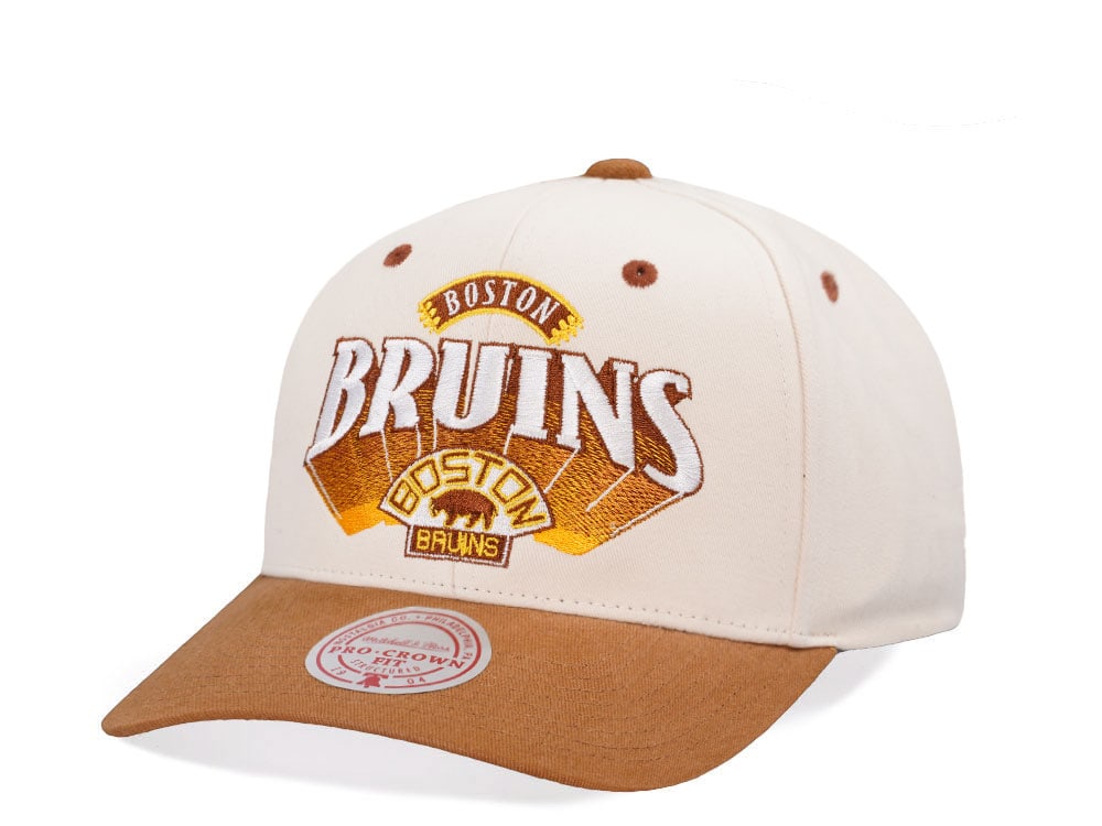 Mitchell & Ness Boston Bruins Horizon Two Tone Pro Crown Fit Snapback Casquette