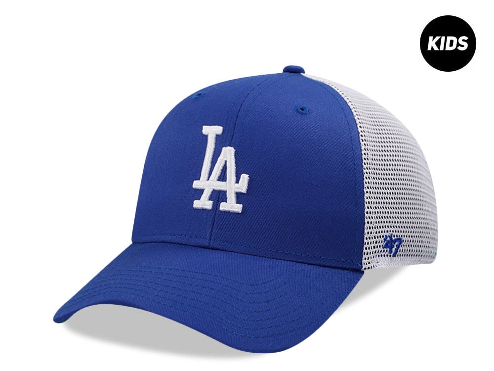 47Brand Los Angeles Dodgers Royal Blue MVP Trucker Kids Snapback Casquette