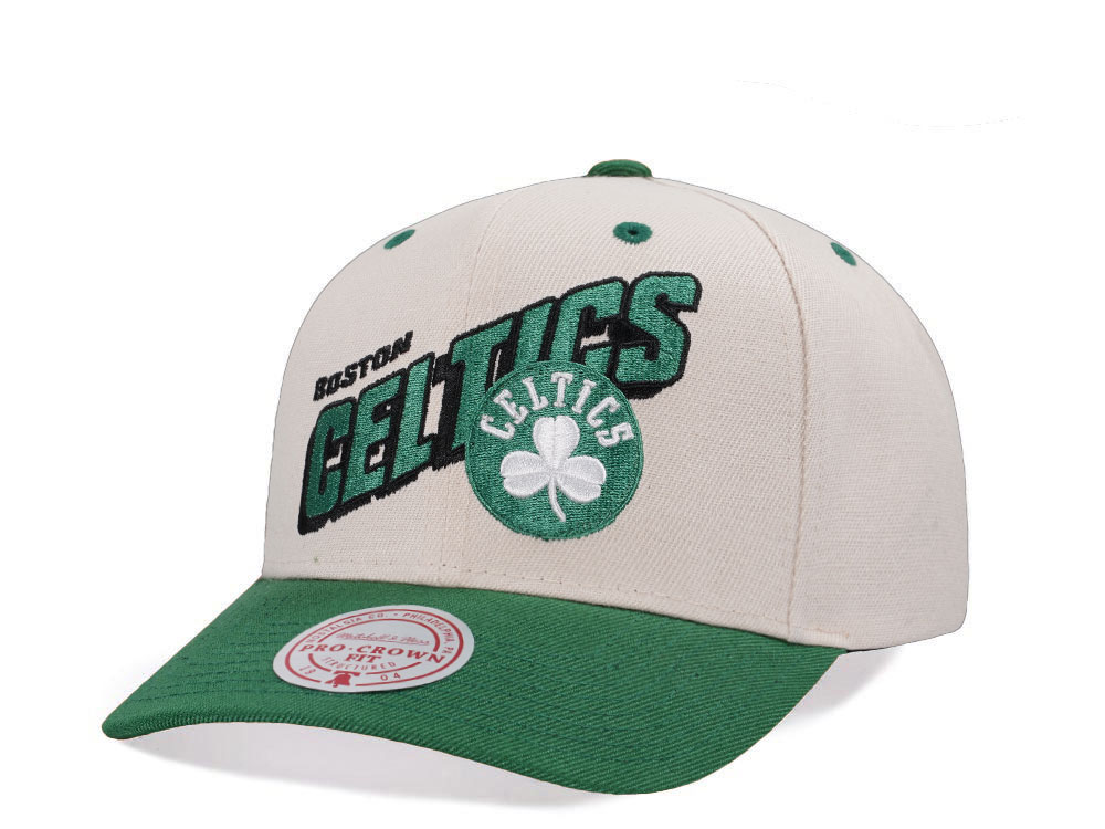 Mitchell & Ness Boston Celtics Chrome Two Tone Pro Crown Fit Snapback Casquette