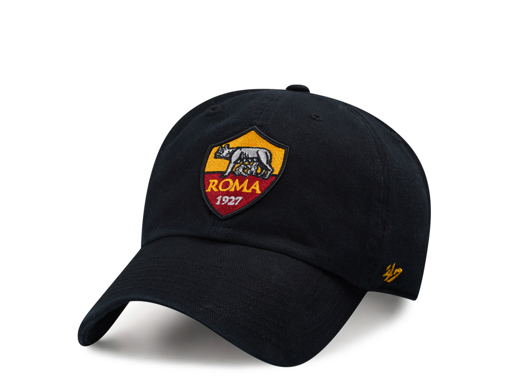 47Brand AS Roma Trojan Black Clean up Strapback Casquette