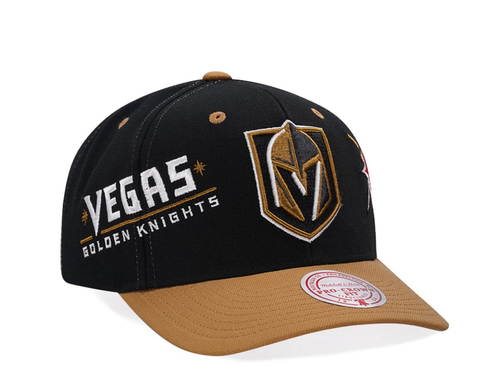 Mitchell & Ness Vegas Golden Knights Pro Crown Fit Snapback Casquette