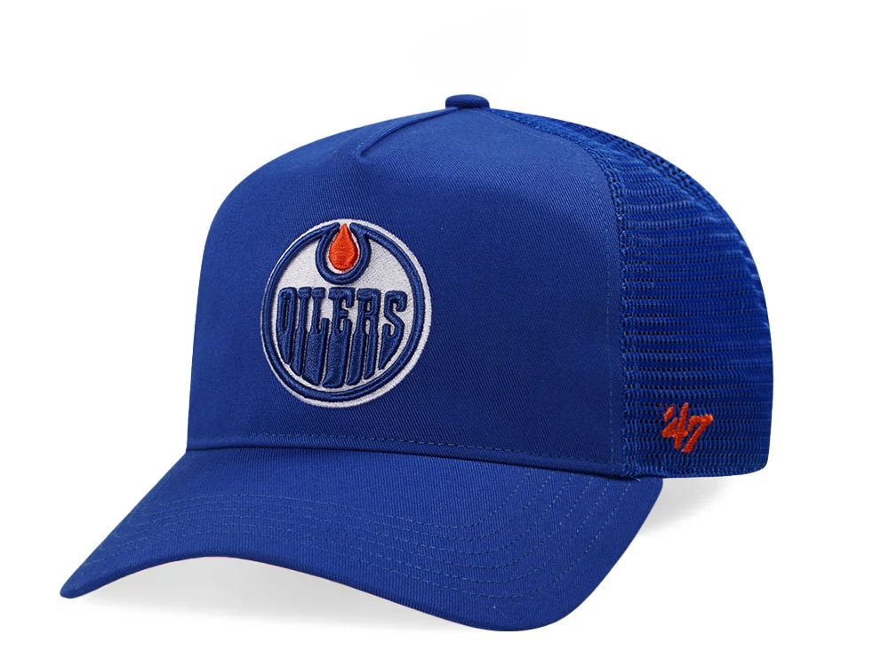 47Brand Edmonton Oilers Royal Hitch Trucker Snapback Casquette