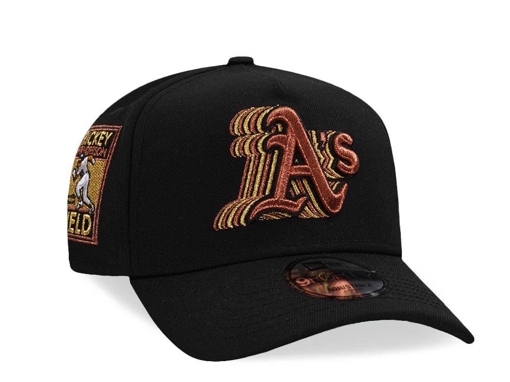 New Era Oakland Athletics Rickey Henderson Field Cascading Copper Edition 9Forty A Frame Snapback Casquette