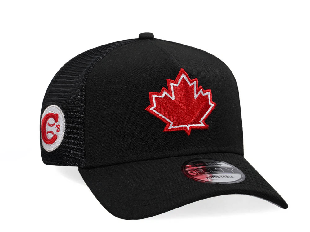 New Era Vancouver Canadians Black Classic Edition Trucker A Frame Snapback Casquette