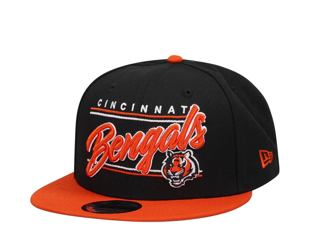 New Era Cincinnati Bengals Black and Orange Two Tone Edition 9Fifty Snapback Casquette