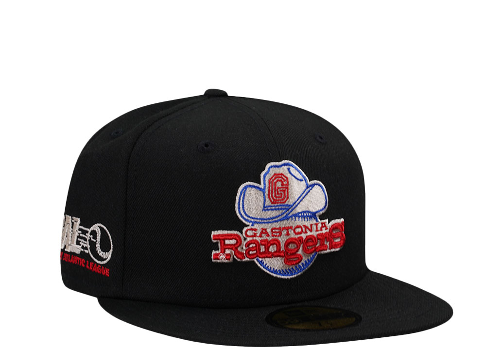 New Era New Gastonia Rangers Black Throwback Edition 59Fifty Fitted Casquette