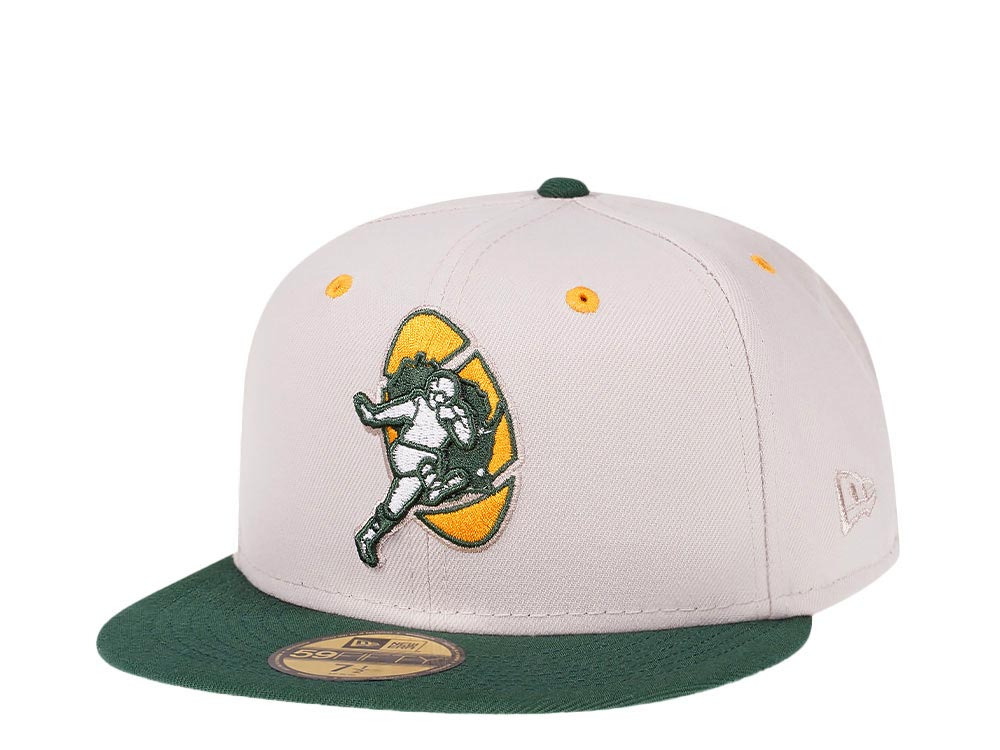 New Era Green Bay Packers Stone  Two Tone Throwback Edition 59Fifty Fitted Casquette