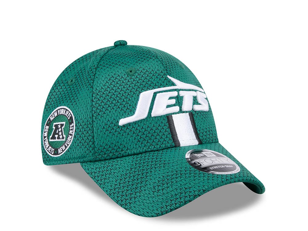 New Era New York Jets Sideline 2024 9Forty Stretch Snapback Cappellini