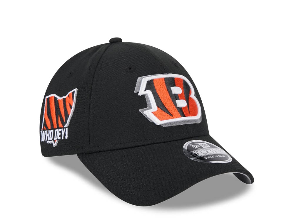 New Era Cincinnati Bengals NFL24 Draft 9Forty Stretch Snapback Casquette