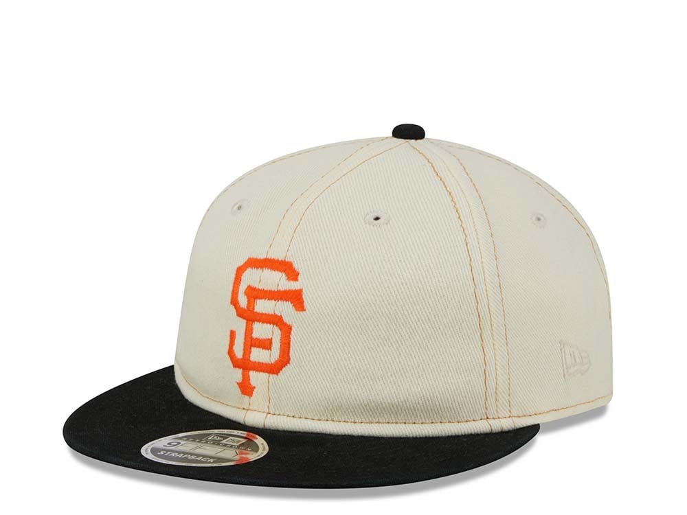 New Era San Francisco Giants Retro Crown Chrome Denim 9Fifty Strapback Casquette