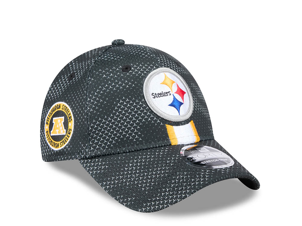 New Era Pittsburgh Steelers Sideline 2024 9Forty Stretch Snapback Cappellini