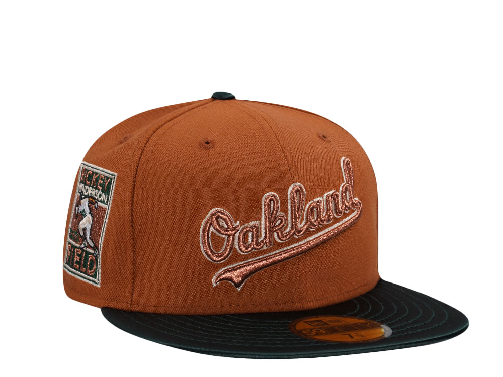 New Era Oakland Athletics Rickey Henderson Field Satin Brim Two Tone Edition 59Fifty Fitted Casquette